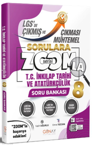 Günay Yayınları Zoom Serisi 8. Sınıf LGS T.C. İnkılap Tarihi ve Atatür