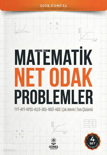 Güneş Kitabevleri 2026 Matematik Net Odak Problemler;TYT - AYT – KPSS 