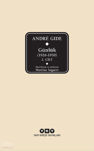 Günlük (1926-1950) 2. Cilt | Andre Gide | Yapı Kredi Yayınları ( YKY )