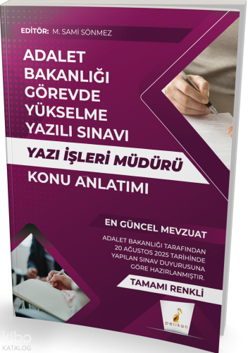 GYS Adalet Bakanlığı Görevde Yükselme Yazılı Sınavı Yazı İşleri Müdürü Konu Anlatımı