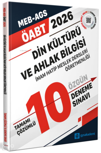 Gysakademi ÖABT Din Kültürü ve Ahlak Bilgisi Öğretmenliği Tamamı Çözümlü 10 Deneme Sınavı