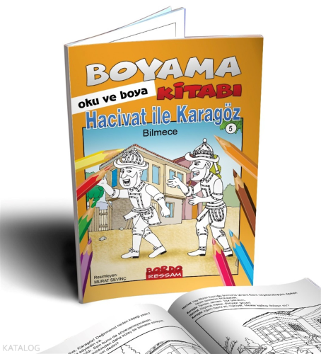 Hacivat ile Karagöz Bilmece Bildirmece Boyama Kitabı