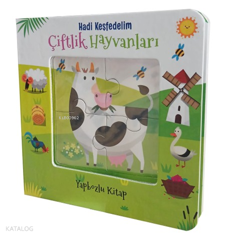 Hadi Keşfedelim - Çiftlik Hayvanları Yapbozlu Karton Kitap
