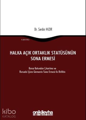Halka Açık Ortaklık Statüsünün Sona Ermesi