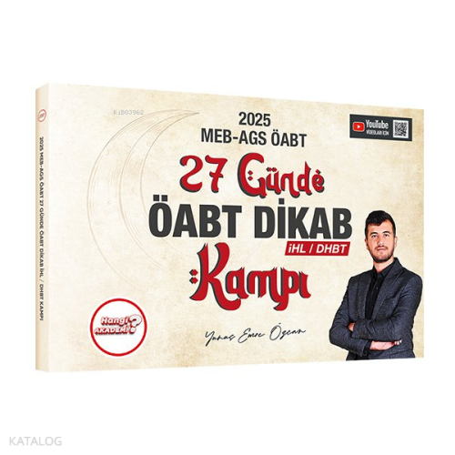 Hangi KPSS 2025 MEB-AGS ÖABT 27 Günde ÖABT Dikab Kampı DHBT ve İHL ile Uyumlu