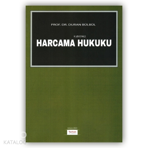 Harcama Hukuku | Duran Bülbül | Turhan Kitabevi