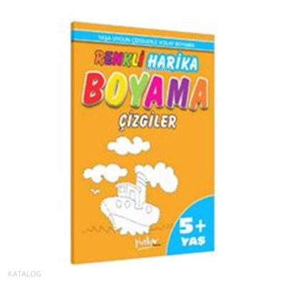Harika Boyama 5+ Yaş Çizgiler | Kolektif | Pinokyo Yayınları