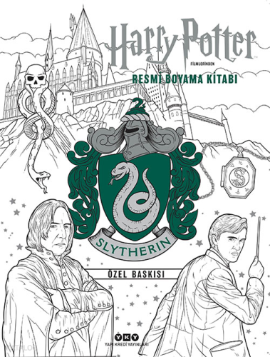 Harry Potter Filmlerinden Resmi Boyama Kitabı – Slytherin Özel Baskısı