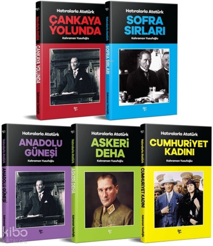 Hatıralarla Atatürk Seti - 5 Kitap | Kahraman Yusufoğlu | Halk Kitabev