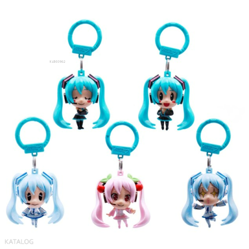 Hatsune Miku - Snow Miku - Sakura Miku ;Anahtarlık - Çanta Süsü - Oyun