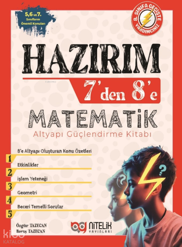 Hazırım 7’den 8’e Matematik Alt Yapı Güçlendirme Kitabı