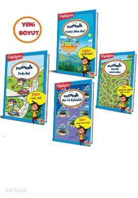 Highlights Puzzlemania (On The Go Serisi) 4 lü Set