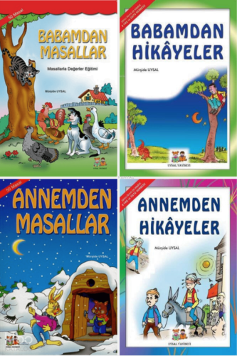 Hikayeler ve Masallarla Değerler Eğitim Seti (4 Kitap) | Mürşide Uysal