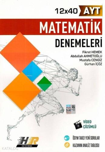 Hız ve Renk Yayınları AYT Matematik 12x40 Denemeleri Hız ve Renk | | H
