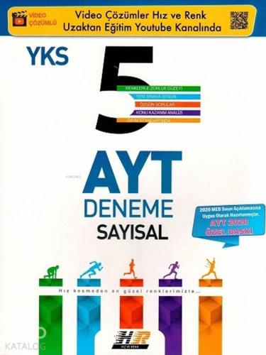 Hız ve Renk Yayınları AYT Sayısal 5 li Deneme 2020 Özel Hız ve Renk 