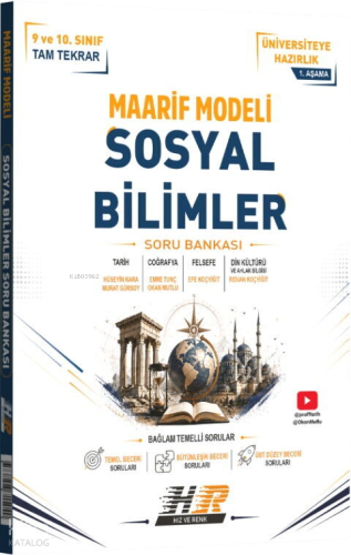 Hız ve Renk Yayınları Sosyal Bilimler Maarif Modeli 1. Aşama Soru Bank
