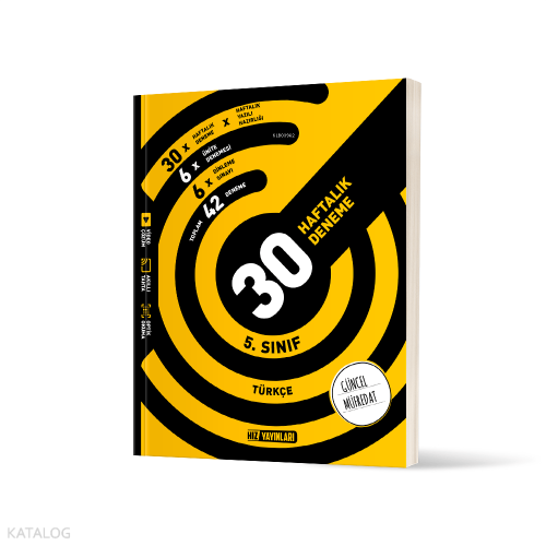 Hız Yayınları 5. Sınıf Türkçe Haftalık Deneme | Kolektif | Hız Yayınla