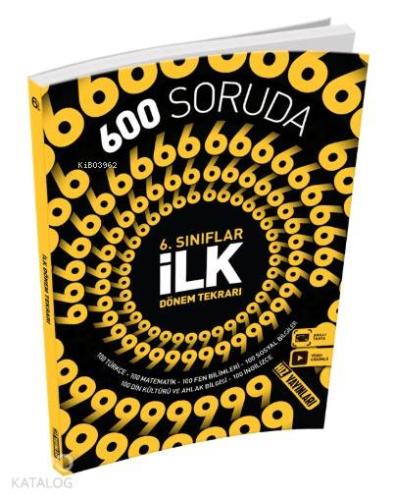 Hız Yayınları 6. Sınıf 600 Soruda İlk Dönem Tekrarı Hız