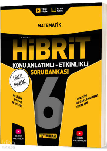 Hız Yayınları 6. Sınıf Hibrit Matematık Soru Bankası