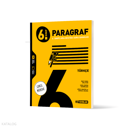 Hız Yayınları 6. Sınıf Türkçe Paragraf Soru Bankası | Kolektif | Hız Y