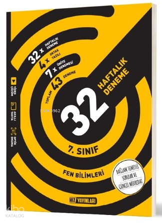 Hız Yayınları 7. Sınıf Fen Haftalık Deneme | Kolektif | Hız Yayınları 