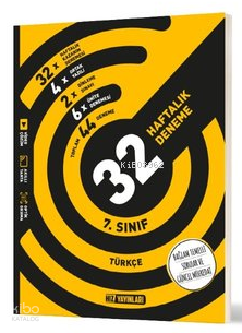 Hız Yayınları 7. Sınıf Türkçe Haftalık Deneme | Kolektif | Hız Yayınla