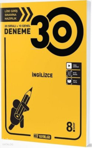 HIZ Yayınları 8. Sınıf İngilizce 30 lu Deneme
