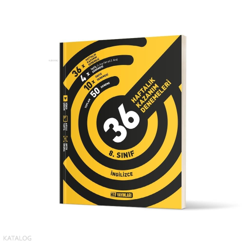 Hız Yayınları 8. Sınıf İngilizce Haftalık Deneme | Kolektif | Hız Yayı