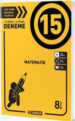 HIZ Yayınları 8. Sınıf Matematik 15 li Deneme
