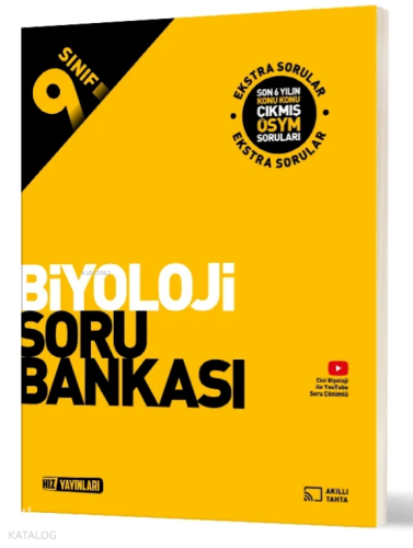 Hız Yayınları 9. Sınıf Biyoloji Soru Bankası | Kolektif | Hız Yayınlar