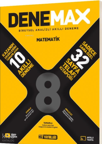 Hız Yayınları Denemax 8. Sınıf Matematik 10'lu Akıllı Deneme | Kolekti