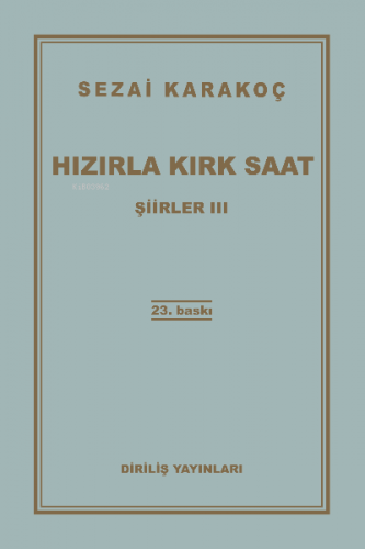 Hızırla Kırk Saat Şiirler -III