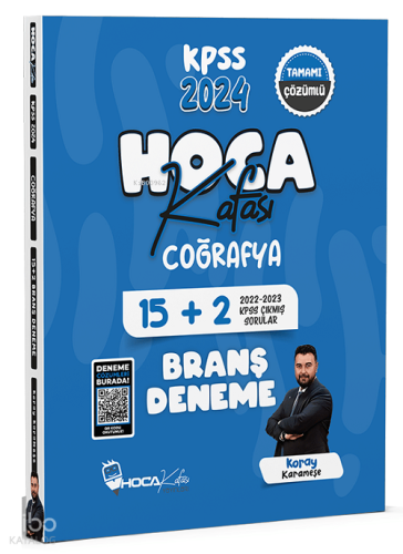 Hoca Kafası 2024 KPSS Coğrafya 15+2 Deneme Çözümlü - Koray Karameşe Kafası Yayınları