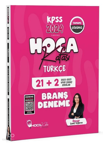 Hoca Kafası 2024 KPSS Türkçe 21+2 Deneme Video Çözümlü - Öznur Saat Yıldırım Hoca Kafası Yayınları