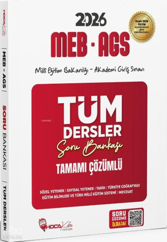Hoca Kafası 2026 MEB-AGS Tüm Dersler Soru Bankası Çözümlü | Kolektif |