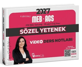 Hoca Kafası 2027 MEB - AGS Sözel Yetenek Video Ders Notları | Öznur Sa