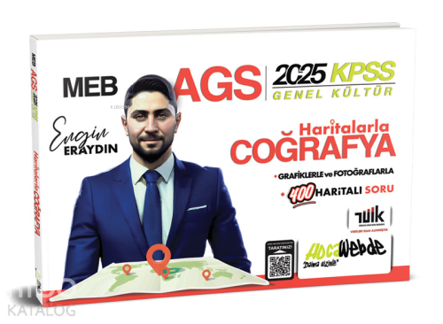 HocaWebde Yayınları 2025 MEB AGS KPSS Haritalarla Türkiye Coğrafya