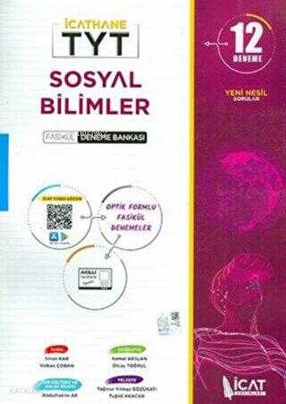 İcat Yayınları TYT 12 Fasikül Sosyal Bilimler Deneme Bankası