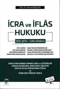 İcra ve İflas Hukuku Ders Notu % Soru Bankası | Ahmet Başözen | Adalet
