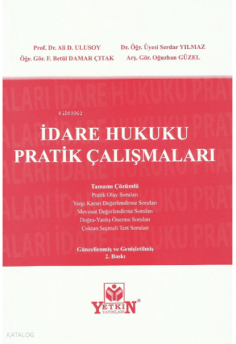 İdare Hukuku Pratik Çalışmaları