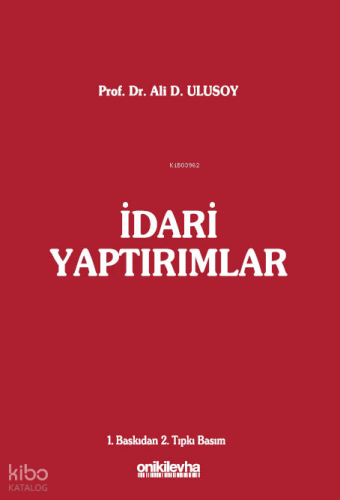 İdari Yaptırımlar | Ali D. Ulusoy | On İki Levha Yayıncılık