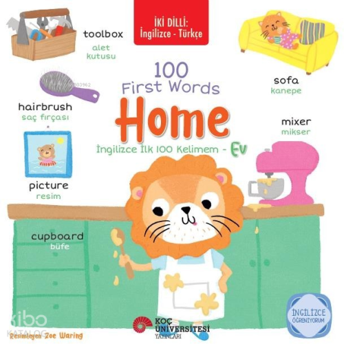 İki Dilli: İngilizce Türkçe 100 First Words - Home - İngilizce İlk 100 Kelimem  - Ev İngilizce Öğreniyorum