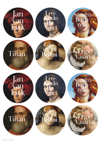 İkonik Tablolar Sticker (12’li) | Kolektif | Fol Kitap