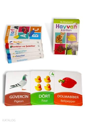 İlk Bilgilerim , Bebek Zeka ve Eğitim Bak Öğren Kartları Seti 0-3 Yaş - 6 Adet