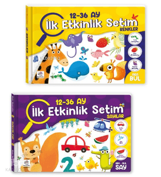 İlk Etkinlik Kitabım Seti (12 - 36 Ay) ;Sayılar - Renkler | Kolektif |