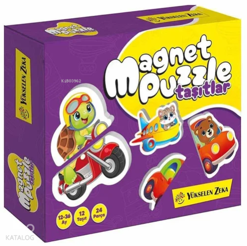 İlk Magnet Puzzle - Taşıtlar (12 - 36 Ay) | Kolektif | Yükselen Zeka Y