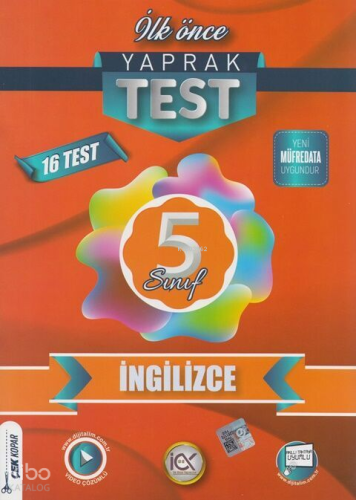 İlk Önce Yayıncılık 5. Sınıf İngilizce Yaprak Test | Kolektif | İlk Ön