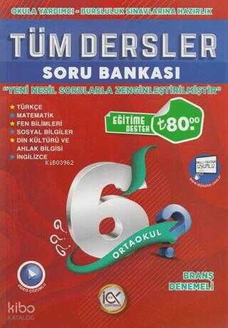 İlk Önce Yayıncılık 6. Sınıf Tüm Dersler Soru Bankası