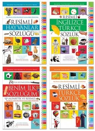 İlk Resimli Sözlükler Seti (4 Kitap Takım)