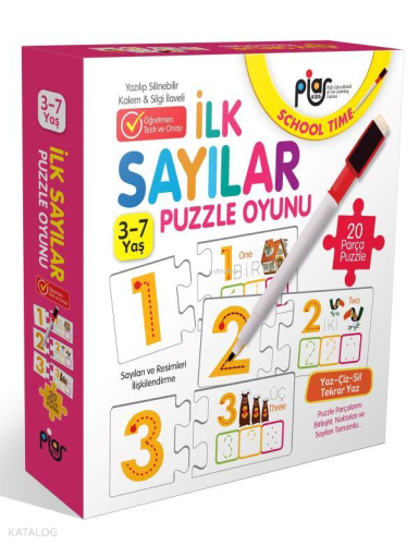 İlk Sayılar Eşleştirme - İlişkilendirme ve Puzzle Oyunu